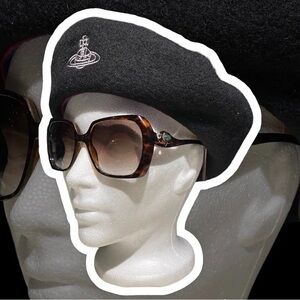 Marc Jacobs Tortoiseshell Square Sunglasses with Brown Gradient Lenses